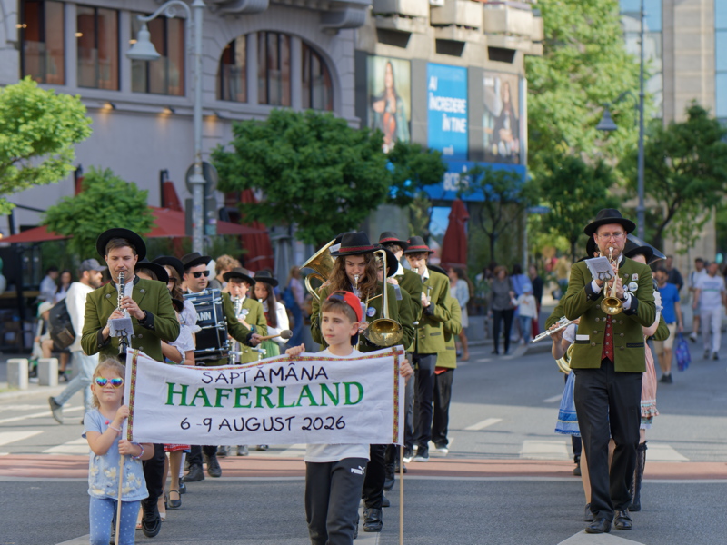 5 - Parade celebrating the Haferland Festival, an annual cultural event highlighting the traditions of the Transylvanian Saxons
